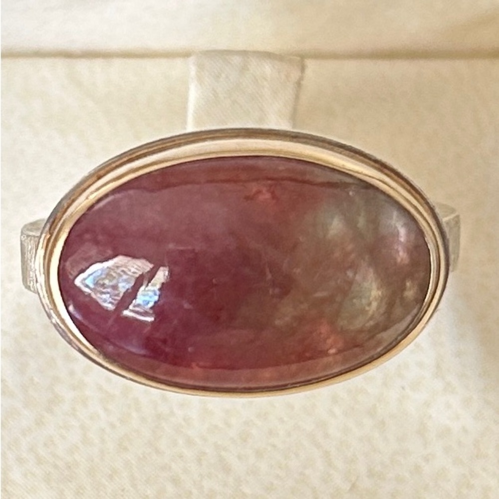 Jamie Joseph Pink Tourmaline 14K Gold and Sterling Silver Ring